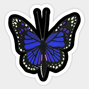 Butterfly 02c, transparent background Sticker